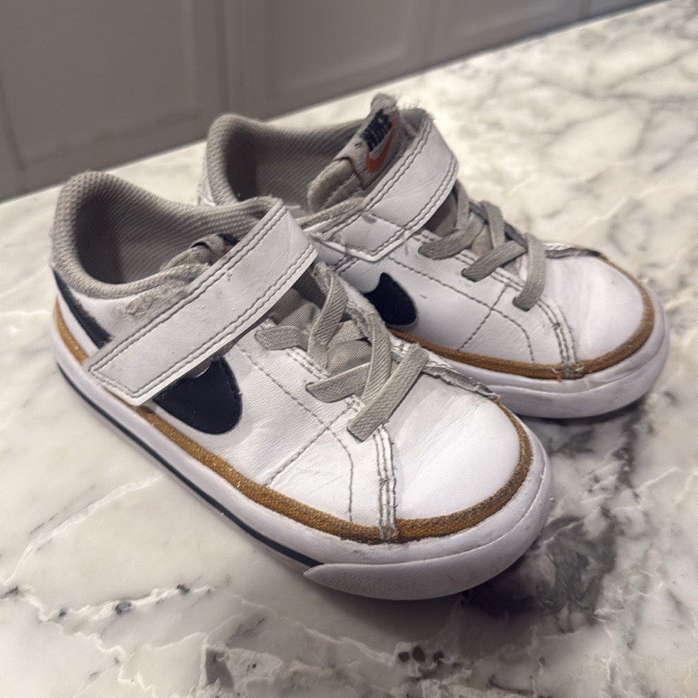$10 ADD ON Nike‎ blazers 7.5c boys girls low brown gold white